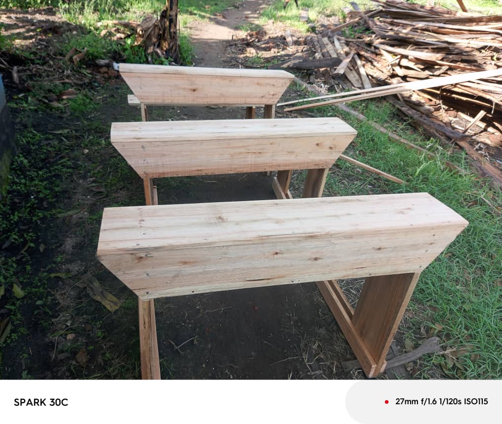 image from New desks for the kids, thanks Harald, 25th June 2025